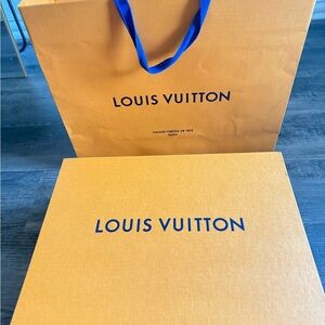 Louis Vuitton Authentic Large Empty Box and Gift Bag